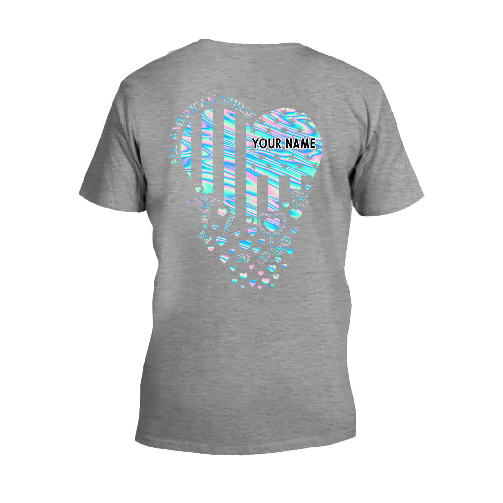 Proud Nurse - Personalized Independence Day T-shirt and Hoodie