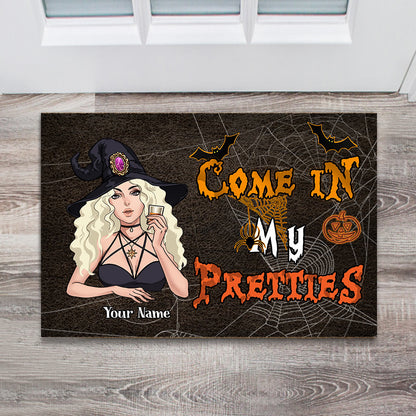 Come In My Pretties - Personalized Halloween Witch Doormat