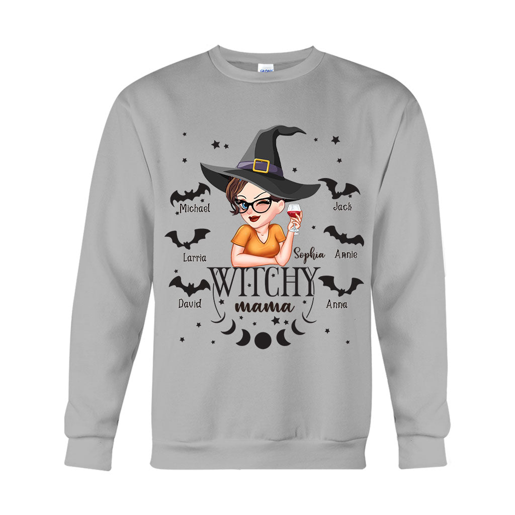 Witchy Mama Grandma - Personalized Witch T-shirt And Hoodie