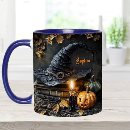 A Witch's Autumn Ritual - Personalized Witch Accent Mug