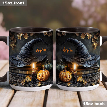 A Witch's Autumn Ritual - Personalized Witch Accent Mug