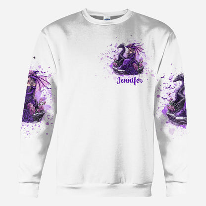 Soul Of A Witch Heart Of A Dragon - Personalized Witch All Over Shirt