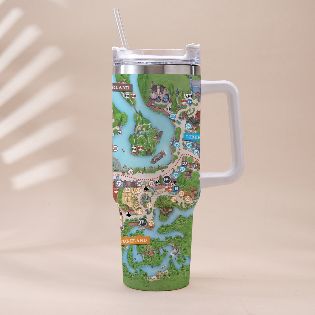 Magic Kingdom - Personalized Mouse Tumbler With Handle