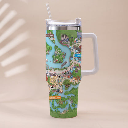 Magic Kingdom - Personalized Mouse Tumbler With Handle