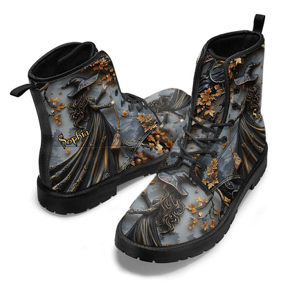 Beautiful Witch - Personalized Witch Leather Boots