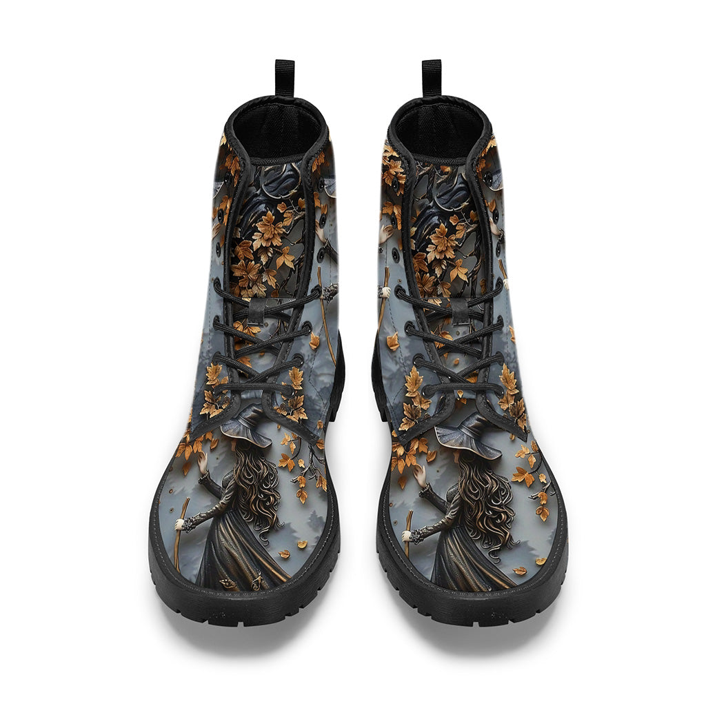 Beautiful Witch - Personalized Witch Leather Boots