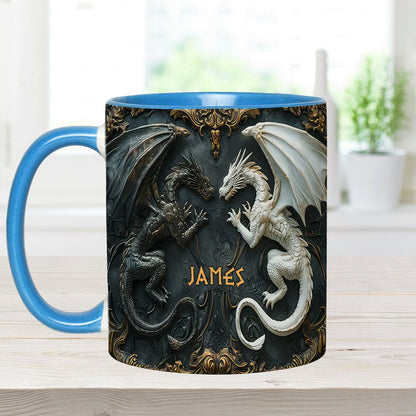 Love Dragons - Personalized Dragon Accent Mug