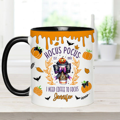 I Need Coffee - Personalized Witch Accent Mug