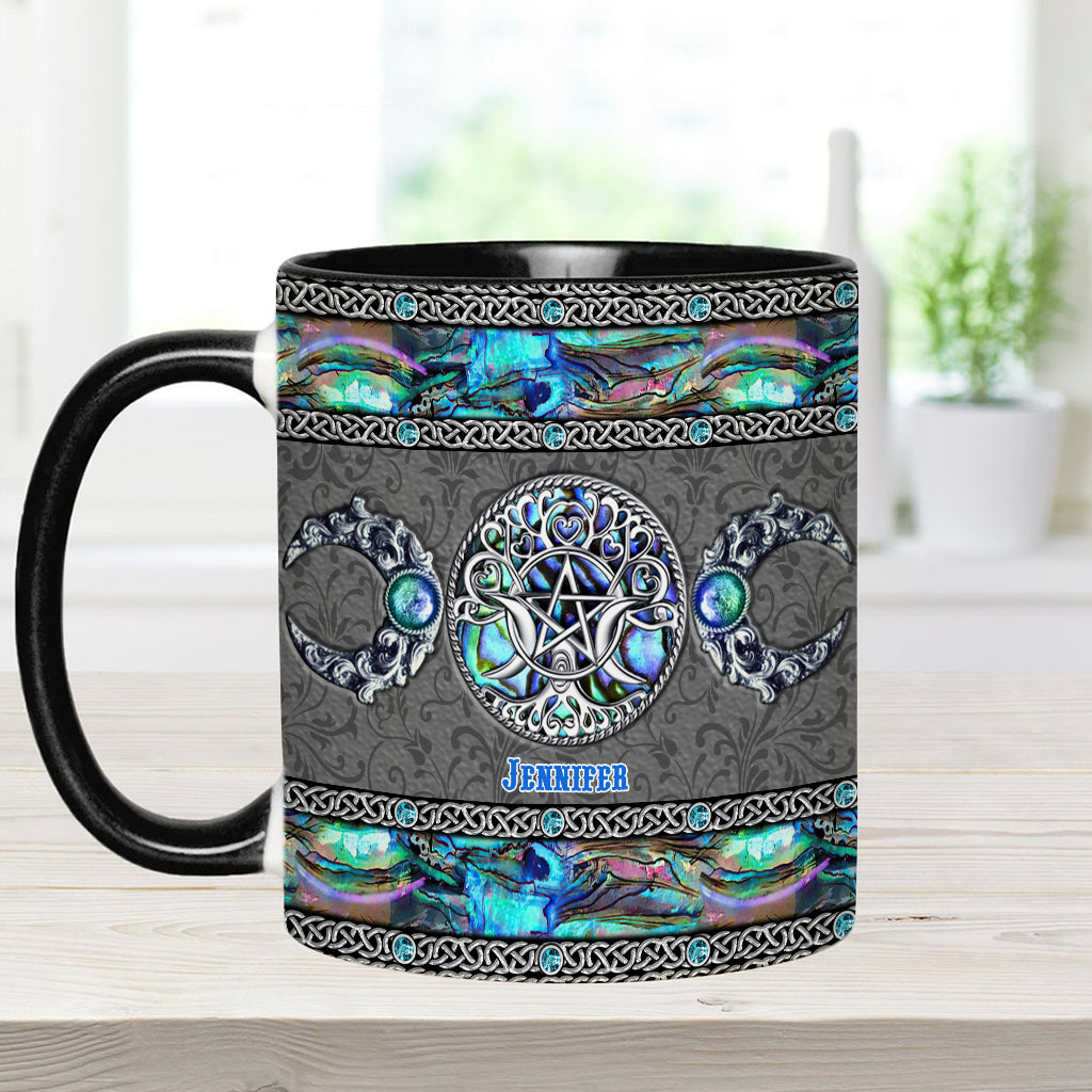 Tripple Moon - Personalized Witch Accent Mug