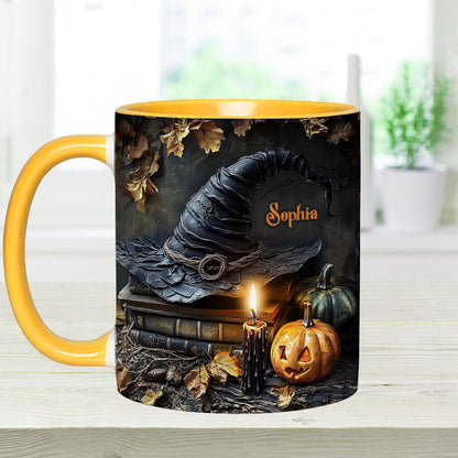 A Witch's Autumn Ritual - Personalized Witch Accent Mug