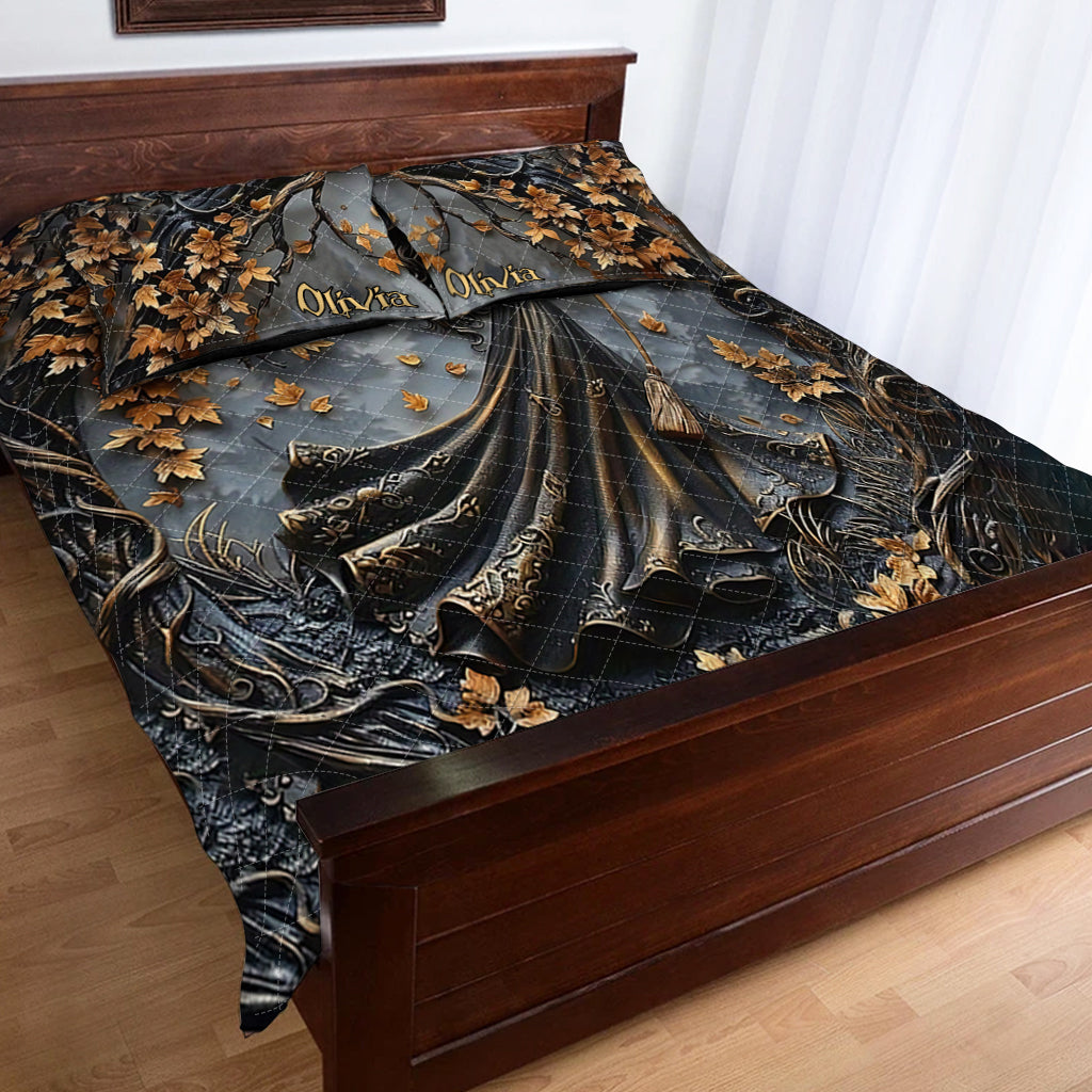 Beautiful Witch - Personalized Witch Quilt Set