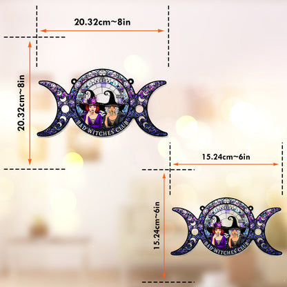 We Are Not Sugar & Spice - Personalized Witch Window Hanging Suncatcher Ornament