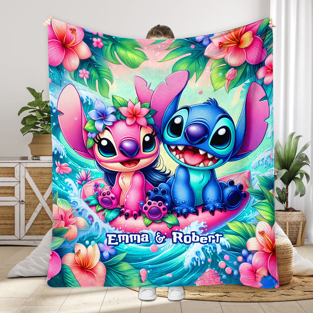 Lovely Couple - Personalized Ohana Blanket