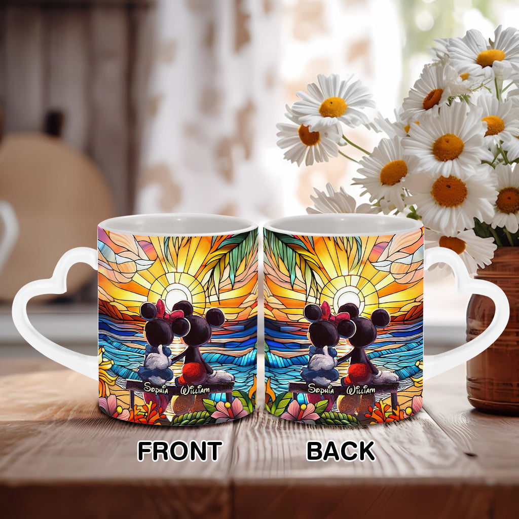 You And Me We Got This - Personalized Mouse Heart Handle Mug