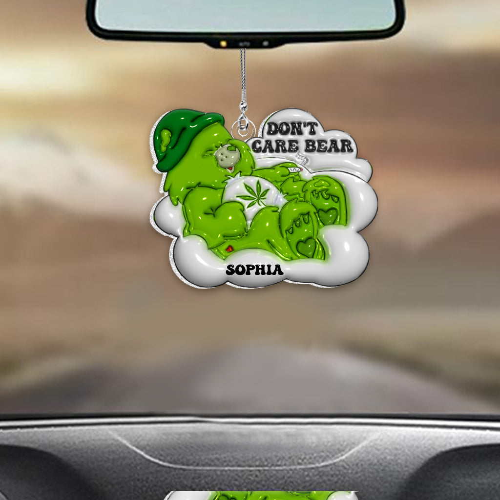 Don't Care - Personalized Weed Car Ornament