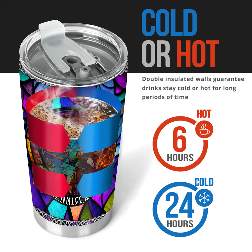 Drinkin The Moon Be Magick - Personalized Witch Tumbler