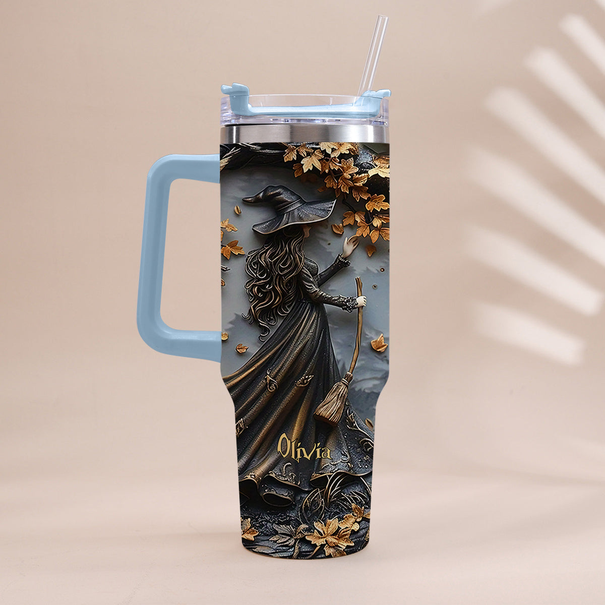 Beautiful Witch - Personalized Witch Tumbler With Handle