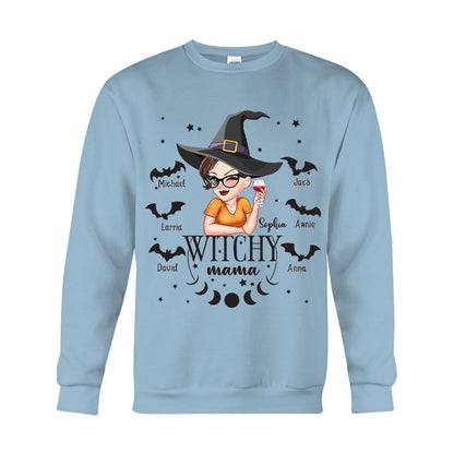Witchy Mama Grandma - Personalized Witch T-shirt And Hoodie