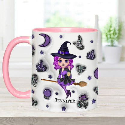 Moon Child - Personalized Witch Accent Mug