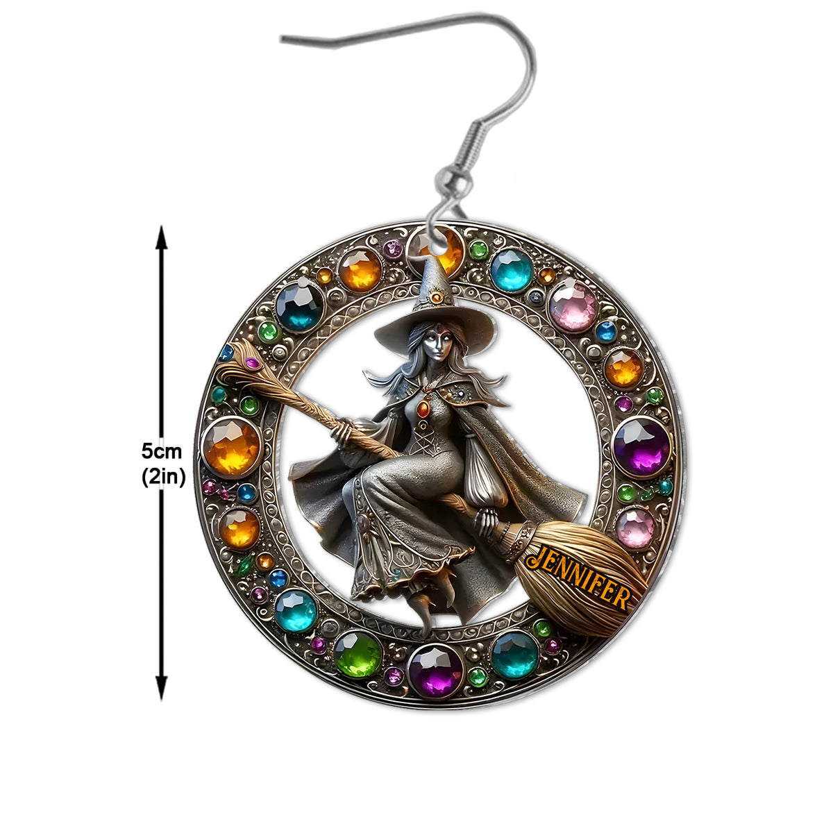 Beautiful Witch - Personalized Witch Earrings
