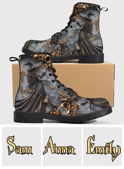 Beautiful Witch - Personalized Witch Leather Boots