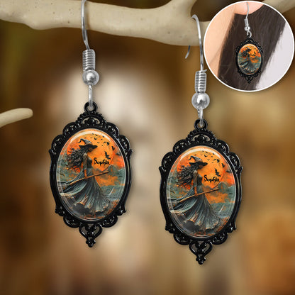 Beautiful Witch - Personalized Witch Earrings