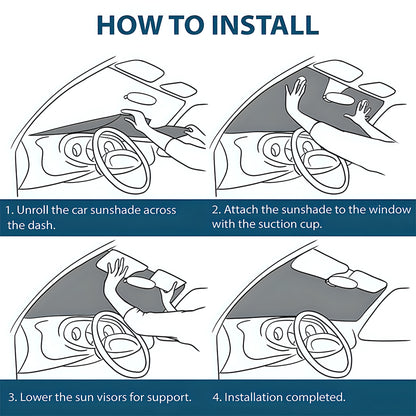 Let's Fucking Go - The Psychopath Car Sunshade