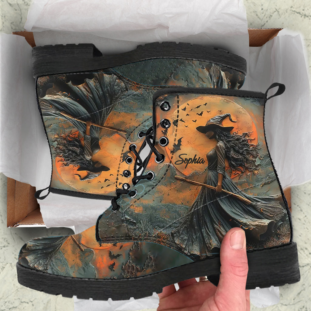 Beautiful Witch - Personalized Witch Leather Boots