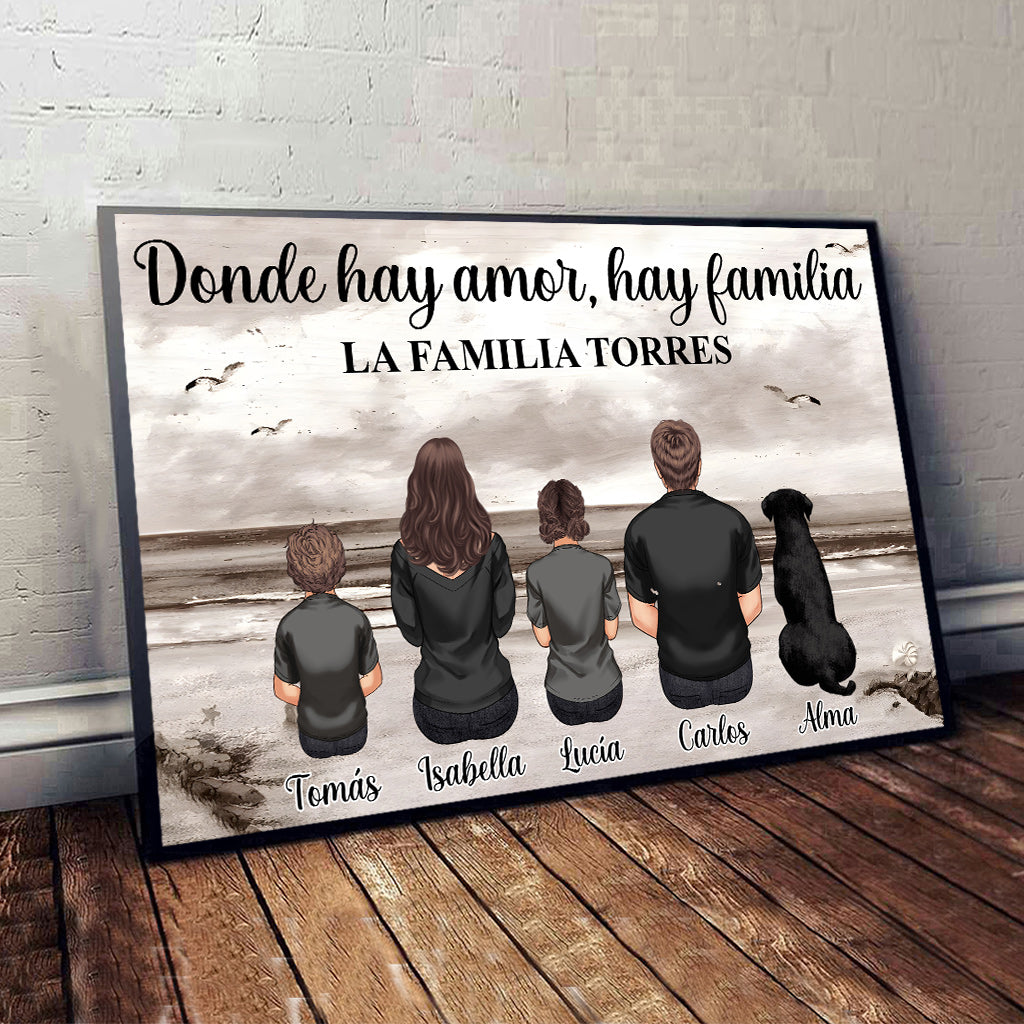 La Familia Para Siempre - Personalized Family Canvas And Poster