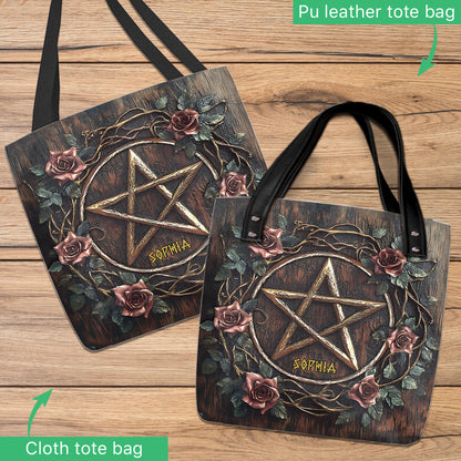Beautiful Pentagram - Personalized Witch Tote Bag
