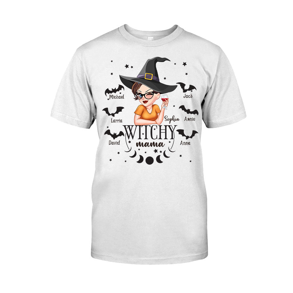 Witchy Mama Grandma - Personalized Witch T-shirt And Hoodie