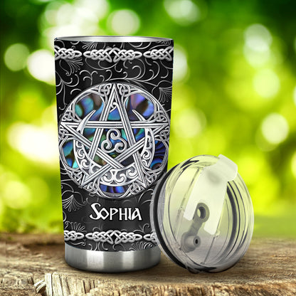 Beautiful Pentagram - Personalized Witch Tumbler