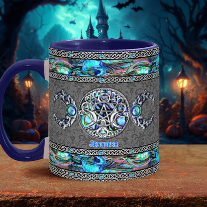 Tripple Moon - Personalized Witch Accent Mug
