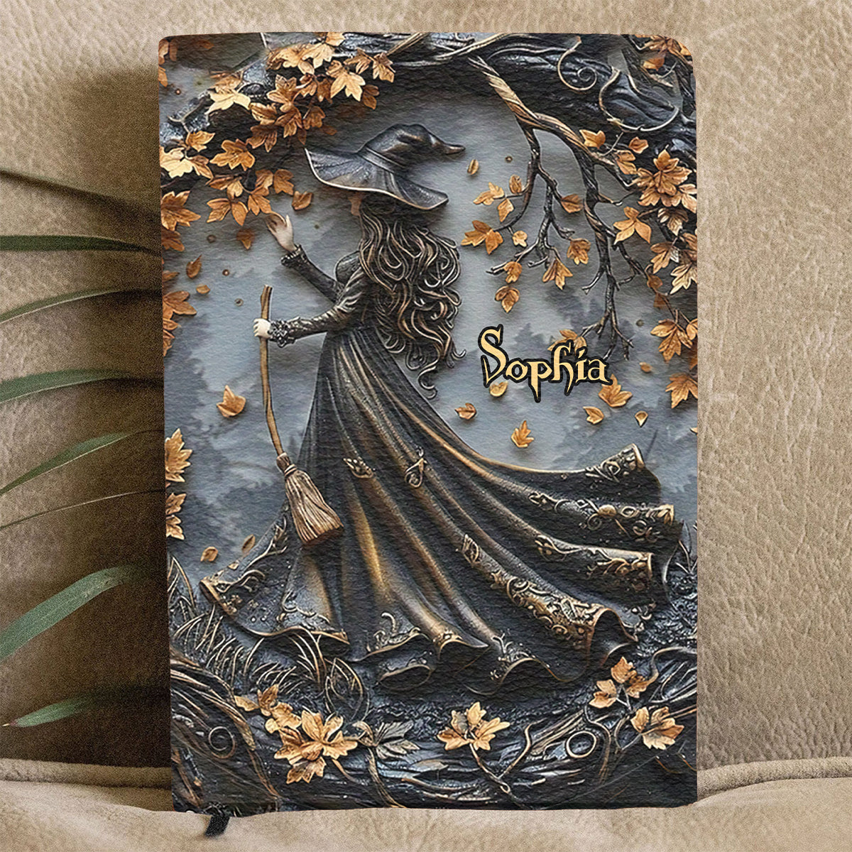 Beautiful Witch - Personalized Witch Leather Journal