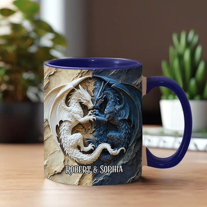 Love Dragons - Personalized Dragon Accent Mug