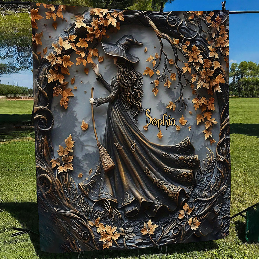 Beautiful Witch - Personalized Witch Blanket