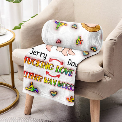 I Love You - Personalized LGBT Support Blanket