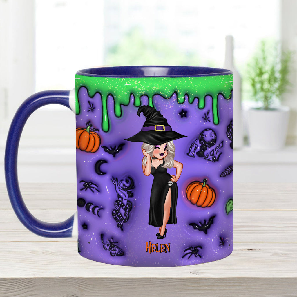 Witch By Nature Bitch By Choice - Personalized Witch Accent Mug