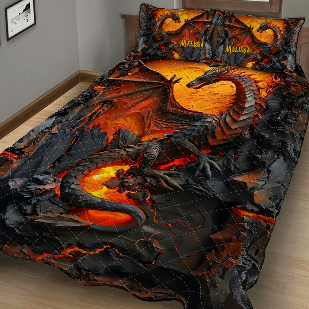 Love Dragons - Personalized Dragon Quilt Set