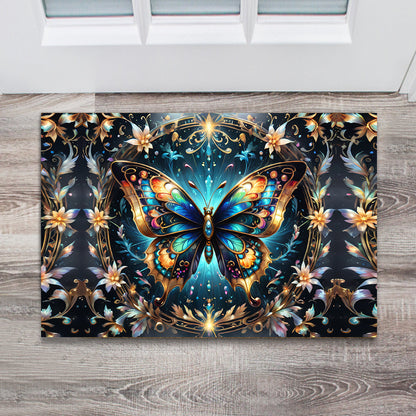 Stunning Gold Butterfly - Butterfly Doormat