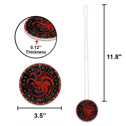 The Song Of Ice And Fire - Personalized Thrones Game Car Ornament