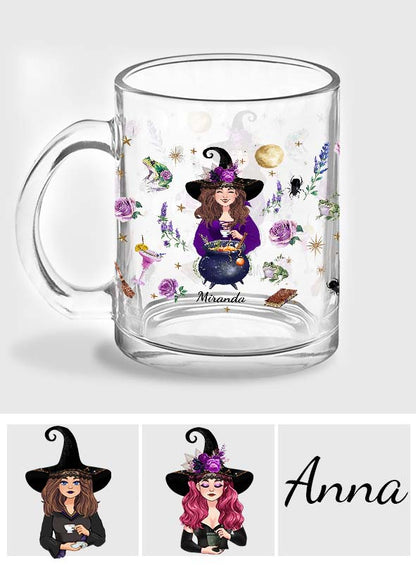 This Witch Needs Coffee Before Any Hocus Pocus - Personalized Witch Glass Mug