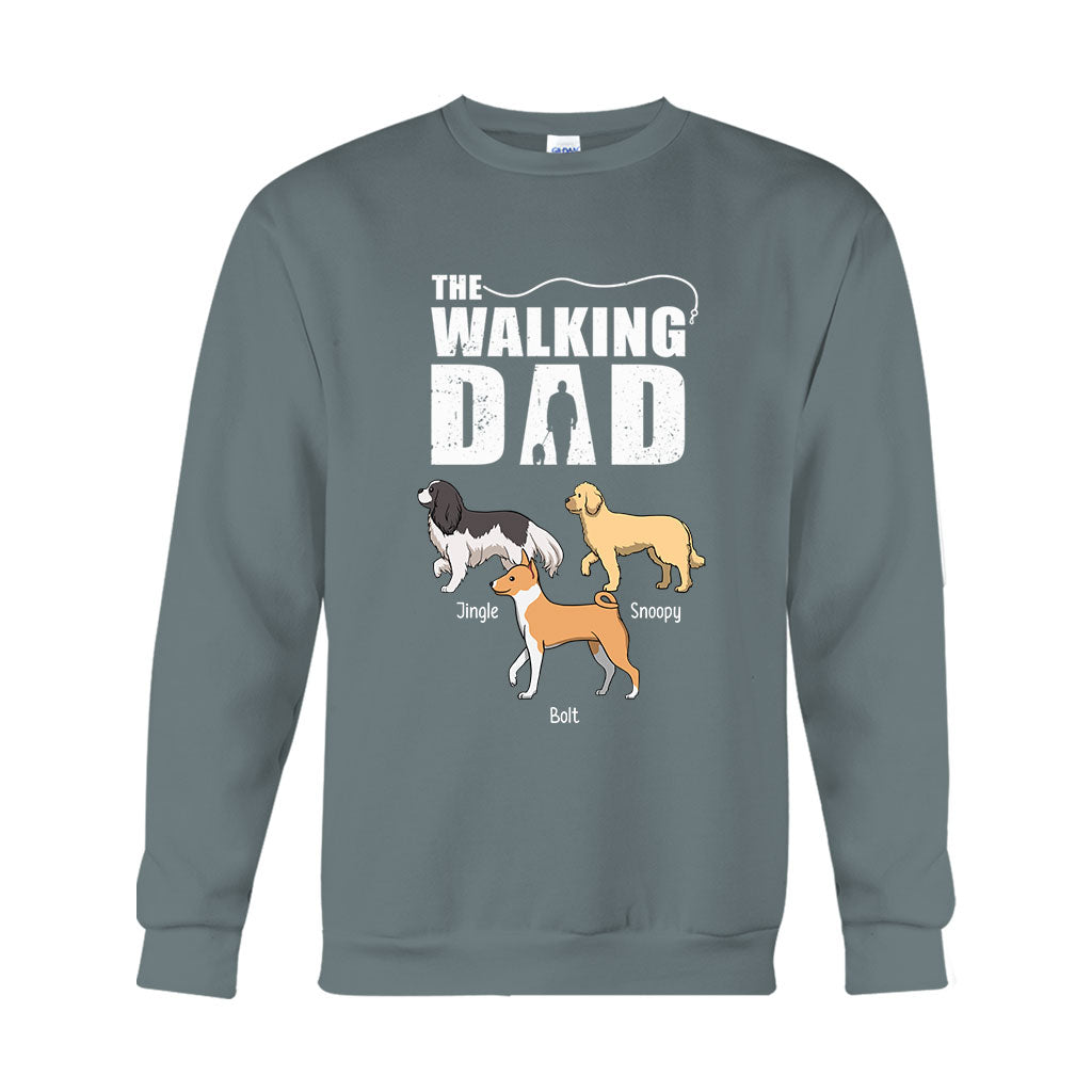 The Walking Dad - Personalized Dog T-shirt And Hoodie