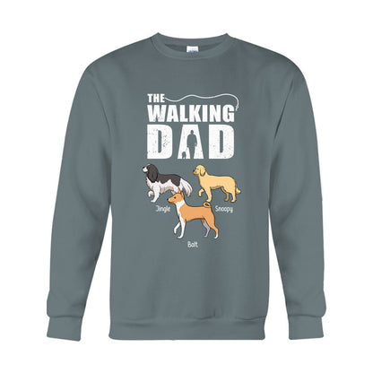The Walking Dad - Personalized Dog T-shirt And Hoodie