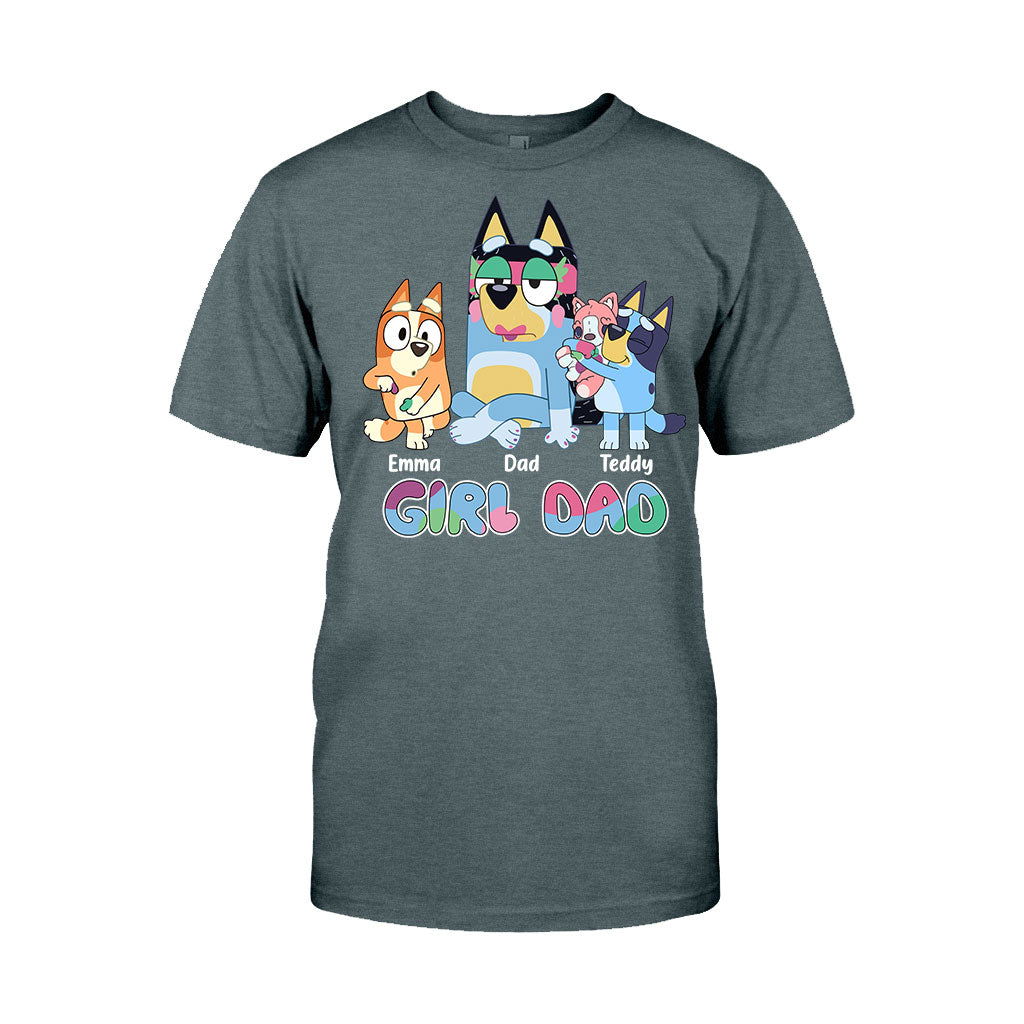 Girl Dad - Personalized Father T-shirt And Hoodie
