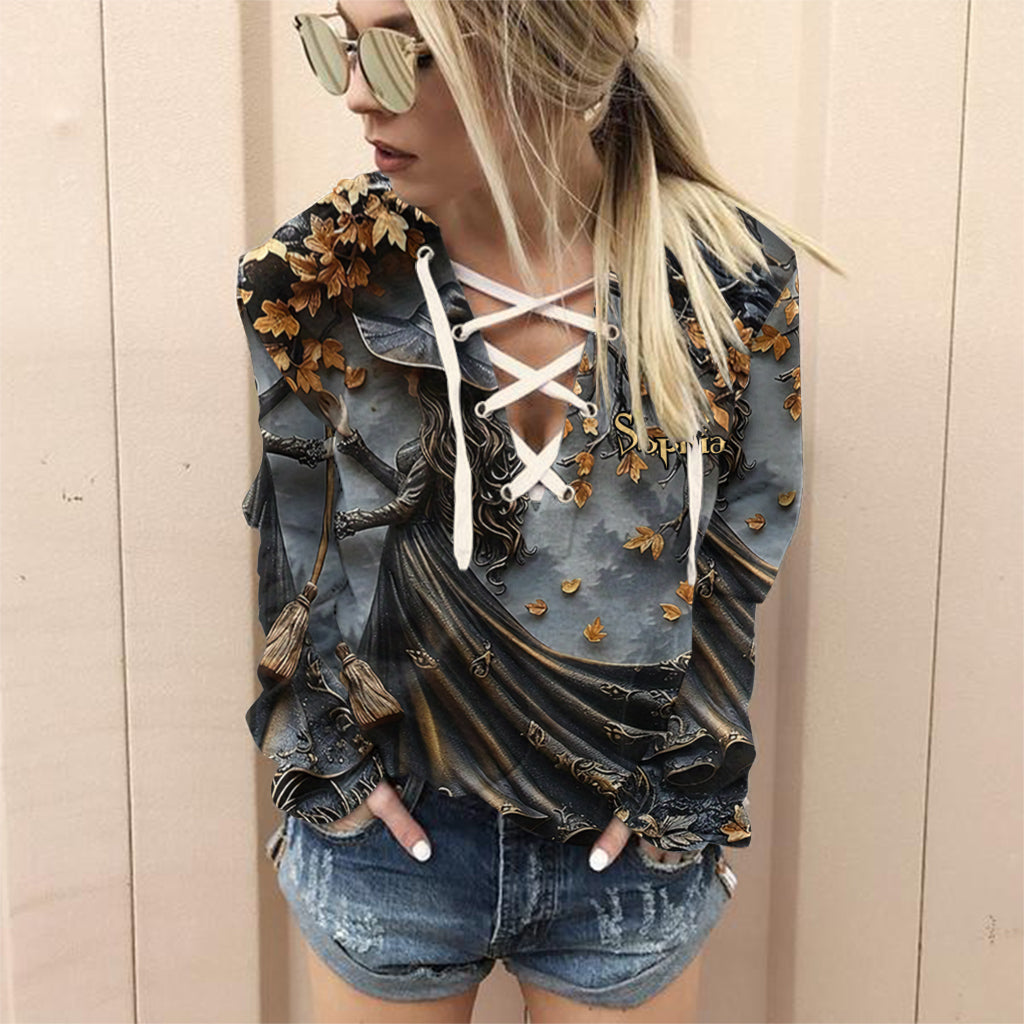 Beautiful Witch - Personalized Witch Off Shoulder Long Sleeve Dress