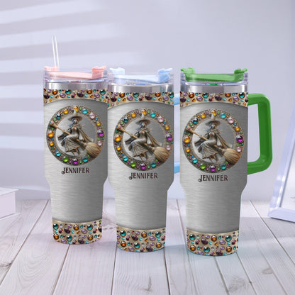 Beautiful Witch - Personalized Witch Tumbler With Handle