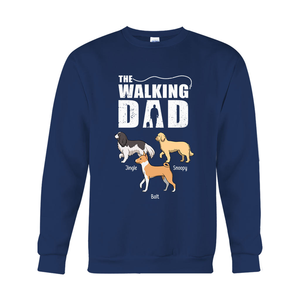 The Walking Dad - Personalized Dog T-shirt And Hoodie