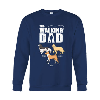 The Walking Dad - Personalized Dog T-shirt And Hoodie