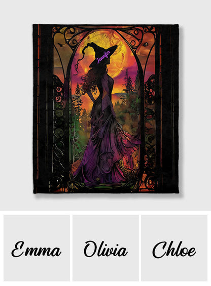 Beautiful Witch - Personalized Witch Blanket